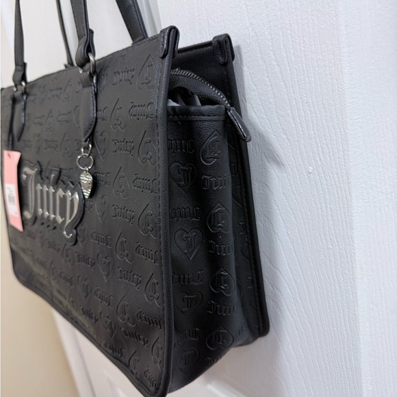 NWT Juicy Couture Upgrade U Tote in Liquorice (Black) - Picture 5 of 8